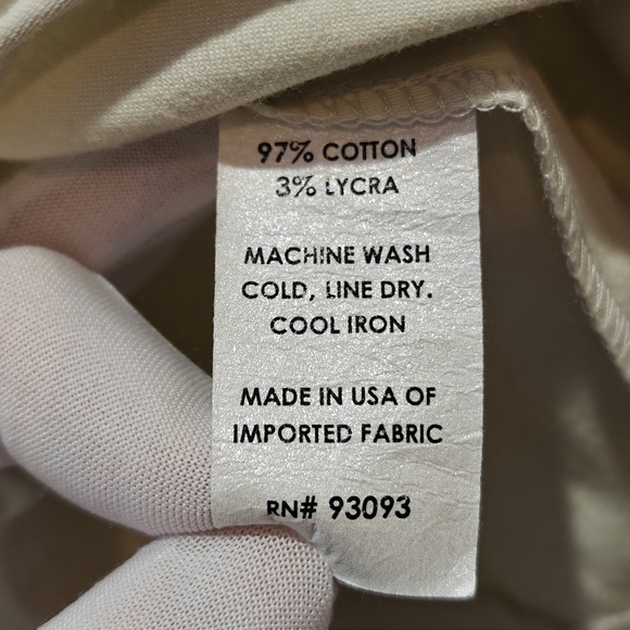 Fjäll Y2K Sheath Dress Size 2 Beige Cream Sleeveless Cotton Bust Darts Slits - Picture 8 of 10
